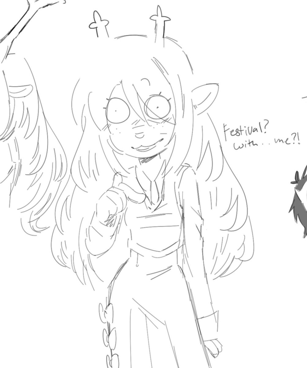 foxtailedfennec's tweet image. Googly eyed noelle from a while ago