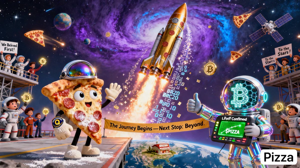 Liftoff confirmed! 🚀
$PIZZA breaking through the atmosphere.

To the early believers - this is your moment.
The journey has just begun.

#BRC20 #Bitcoin $PIZZA