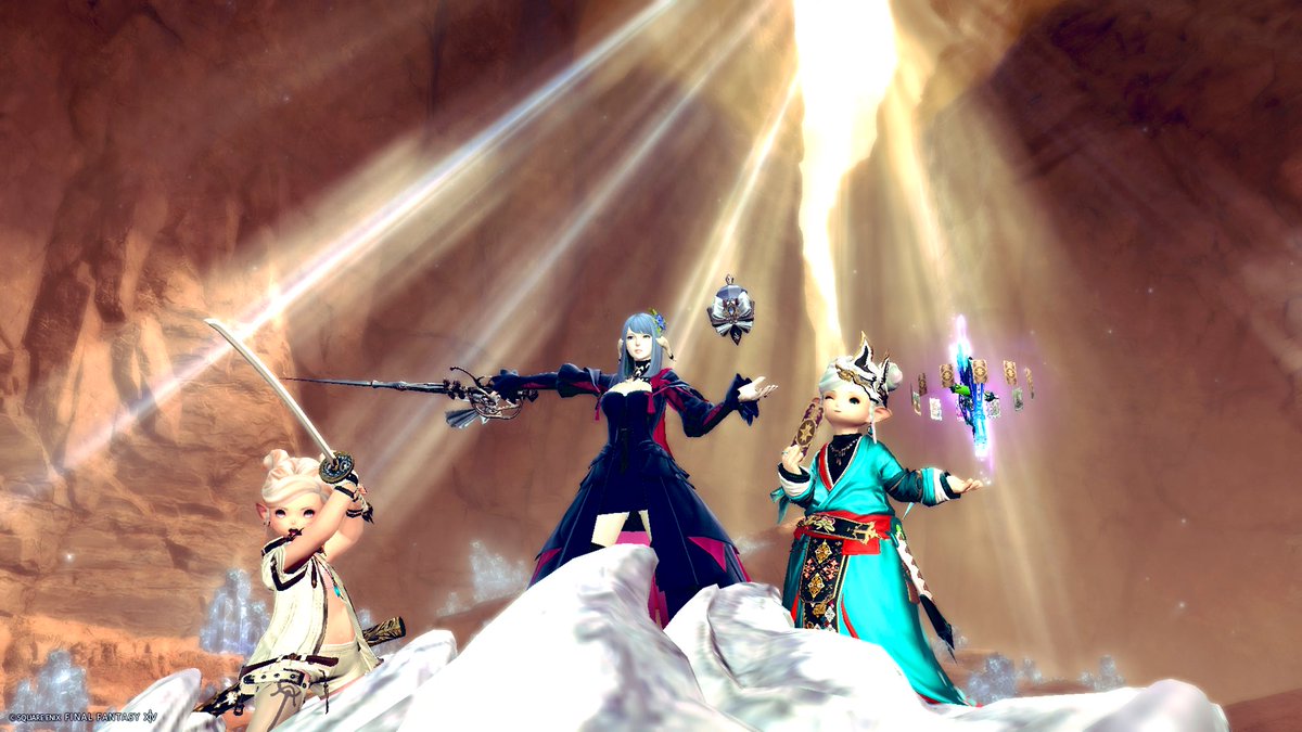 日曜日の後半のやつ！
れーらー双子のところへお邪魔してアルシュベルド討伐してきた！！！(この時点ではまだ2回くらい乙る)
周回しようとするもあっという間に時間が過ぎててまた今度ね！ってなり申した。
お誘いありがとう！楽しかった！！FCハウスでのSSが保存されてなくて悲しみ！！