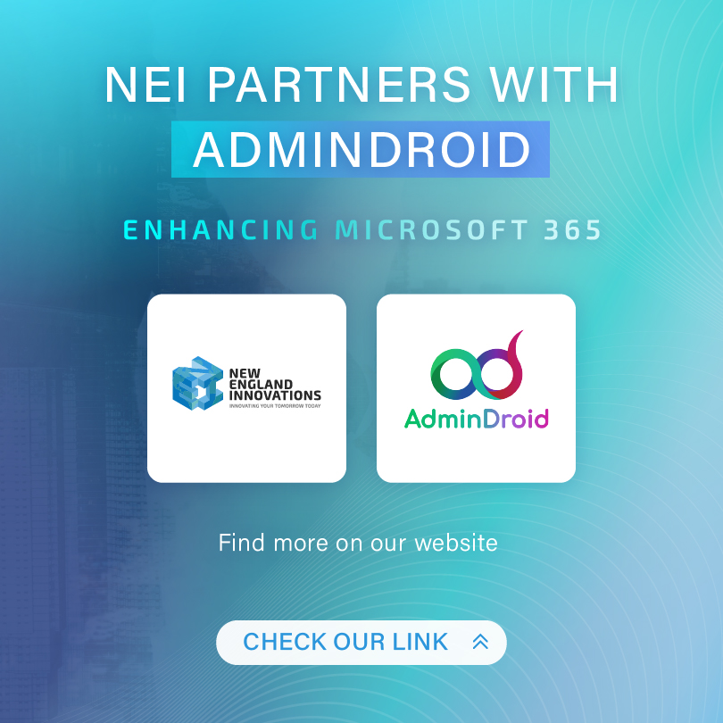 NewEnglandMSP's tweet image. We’ve integrated AdminDroid to enhance our analytics capabilities and transform Microsoft 365 insights.

Discover more on our website: 
newenglandinnovations.com/nei-partners-w…

Follow AdminDroid on Twitter| Facebook| LinkedIn

#Analytics #AdminDroid #NEI
