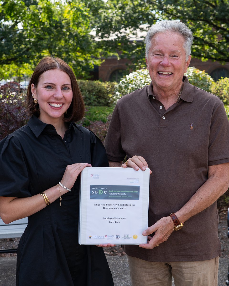 Empowering Small Businesses Through HR Innovation!

Natalie Zentz, a graduate fellow at Duquesne SBDC, has created a customizable HR handbook template to help small businesses build...

Learn more: sbdc.duq.edu/Blog-Item-Duqu…

#smallbusiness #humanresources #dusbdc #pasbdc #hrtools