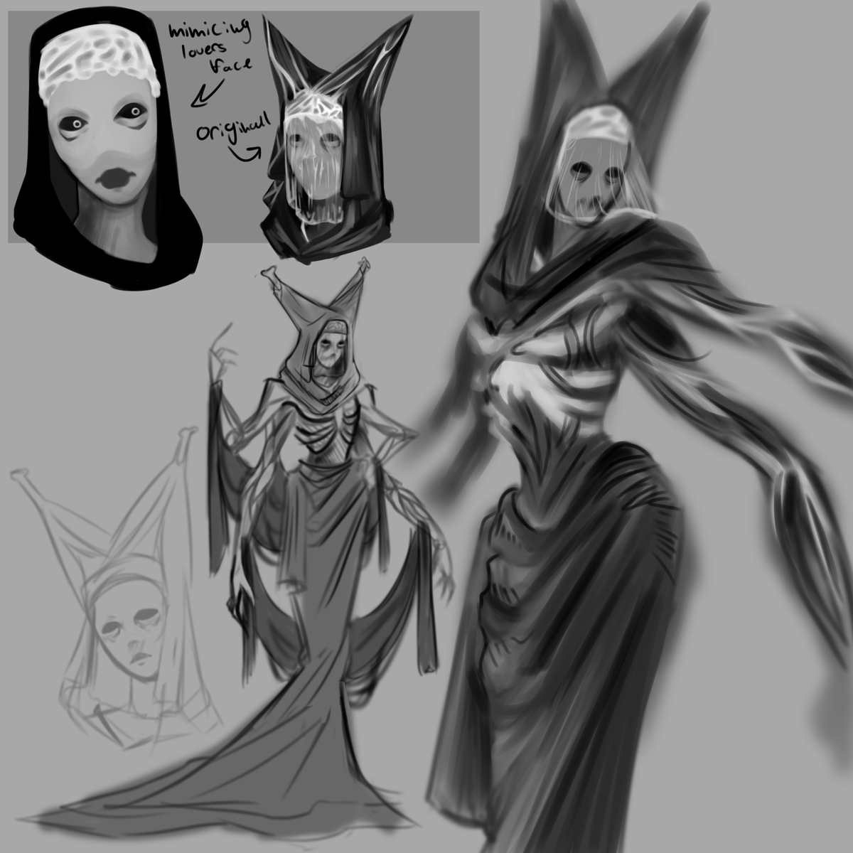 some more art of the character i made up! so far shes looking and feeling awsome to draw.