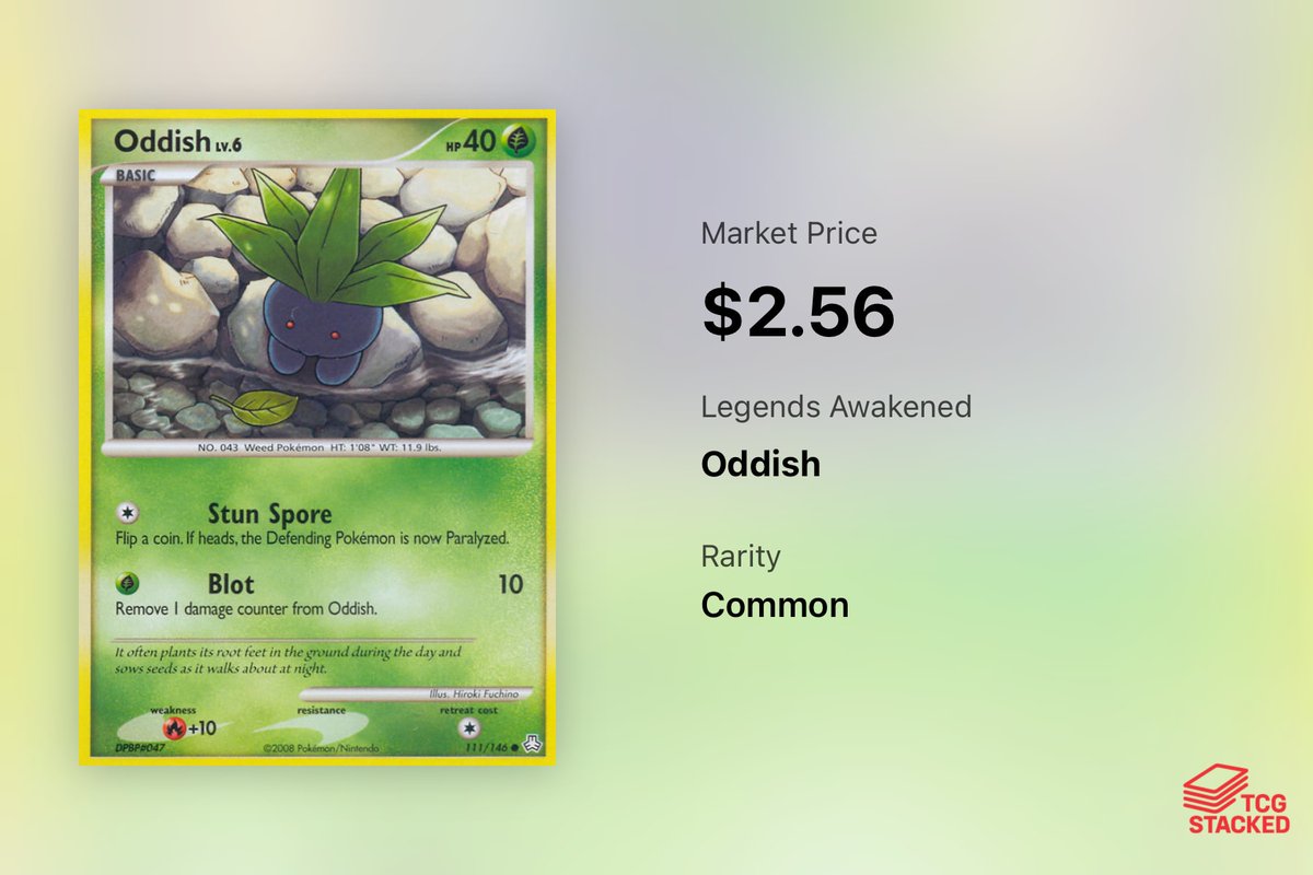 TCGStacked's tweet image. Day 43 - Here are some of the top Oddish cards in all of Pokemon.
If I missed your favorite Oddish card, let me know in the comments!