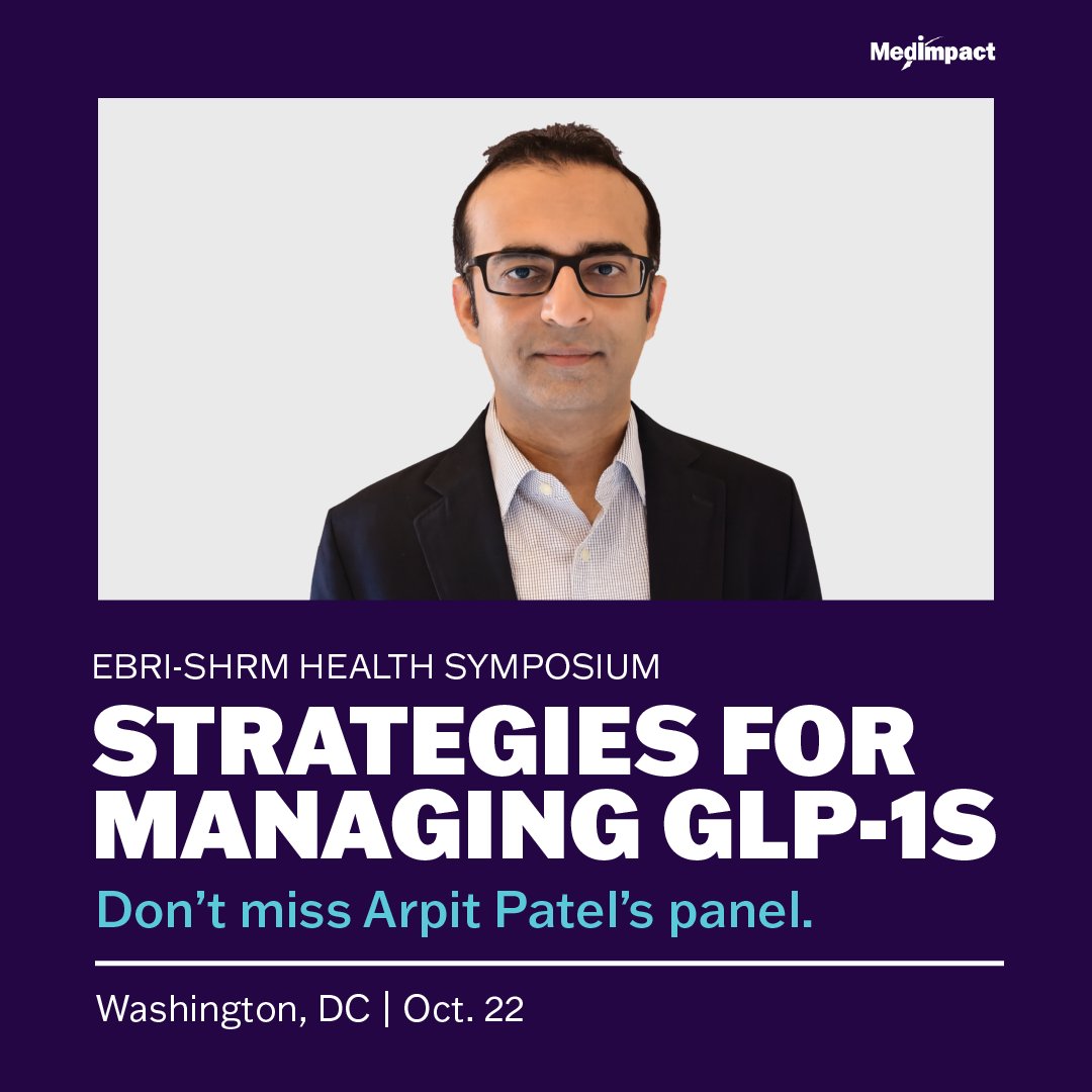 Are you going to the EBRI-SHRM Health Symposium next week?

Don’t miss our SVP of  Trade Relations and Supply Chain when he takes the stage to discuss strategies for ensuring access to GLP-1s.

#wearemedimpact #atruepartner #employeebenefits #pharmacybenefits