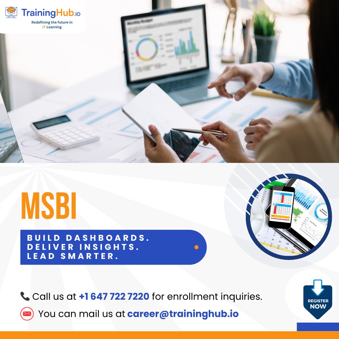 TrainingHubCAN's tweet image. With MSBI Training at TrainingHub, you’ll learn to:
✔ Build dashboards
✔ Deliver insights
✔ SQL Server, SSIS, SSAS &amp;amp; SSRS

📍 Your future in BI starts here: zurl.co/e67U1

#MSBI #BI #DataAnalytics #Dashboards #Certification #IT #ITconsulting #ITTraining #TrainingHub