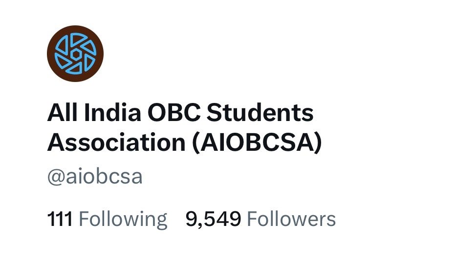 aiobcsa's tweet photo. Near to 10K mark.
#AIOBCSA https://t.co/alfwKUn8aW