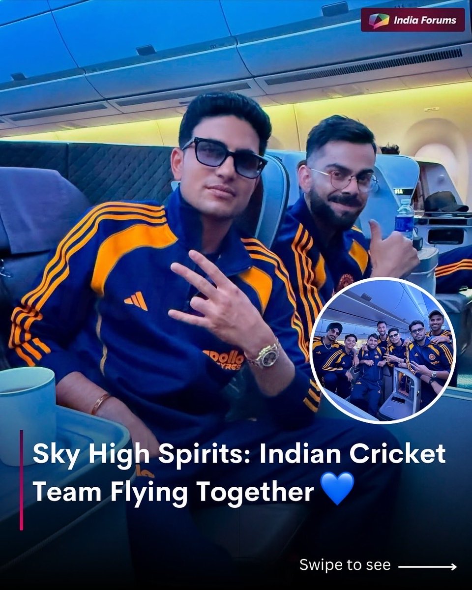 indiaforums's tweet photo. Our Indian cricket heroes are ready to conquer the pitch, flying together with unity and energy! 
.
.
.
#IndianCricket #TeamIndia #CricketFever #BleedBlue #CricketLovers #SkyHighSpirits #CricketJourney #GameOn #CricketFamily #IndiaOnTop #SportsVibes #IndiaFans #WinningTogether #CricketLife #indiaforums