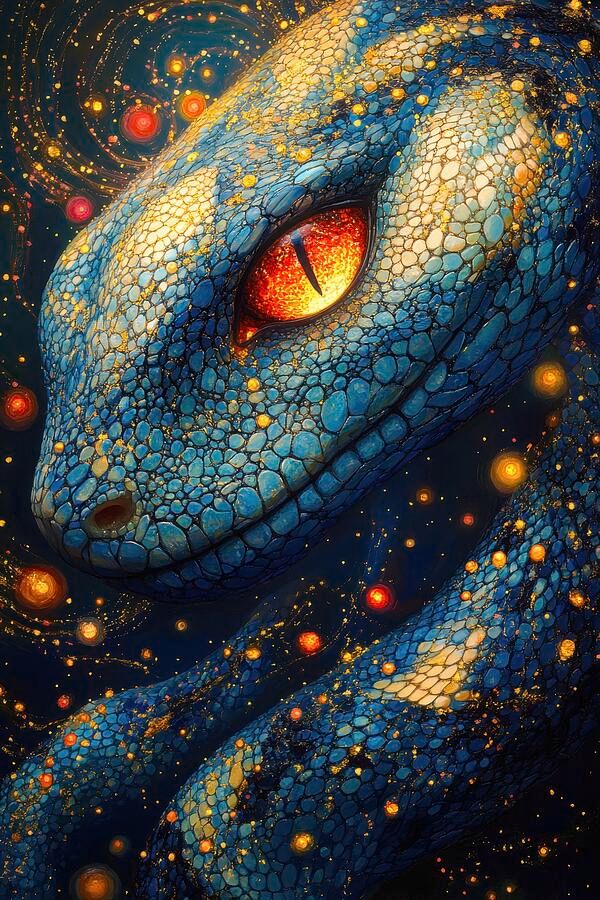 Stellar Serpent - Keeper of the Galaxy. Wall Art Prints: matthias-hauser.pixels.com/featured/stell… #snake