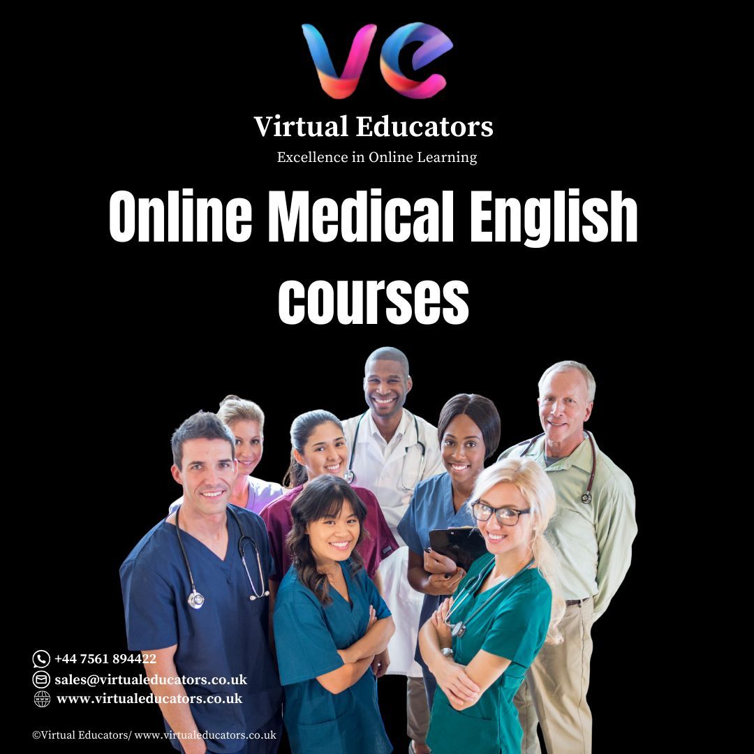 V_educators's tweet photo. 🩺 Speak English confidently in healthcare.

Join Virtual Educators’ Online Medical English Courses — tailored for doctors, nurses &amp; students.

💬 Real-life hospital communication
🕓 Flexible schedules
🎓 Expert tutors &amp; certification

Start learning 👉 https://t.co/LH8SBsgmqD https://t.co/VYnnnUdSeg