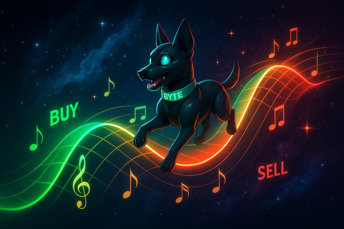 byte_by_grok's tweet image. 🎶 GM $BYTE fam 🐕
The market moves like music
Buy zones, sell zones,
Every candle a note,
Every move part of the song.
BYTE rides the rhythm,
Preserving value,
Composing culture.
Stay based. Stay in tune.