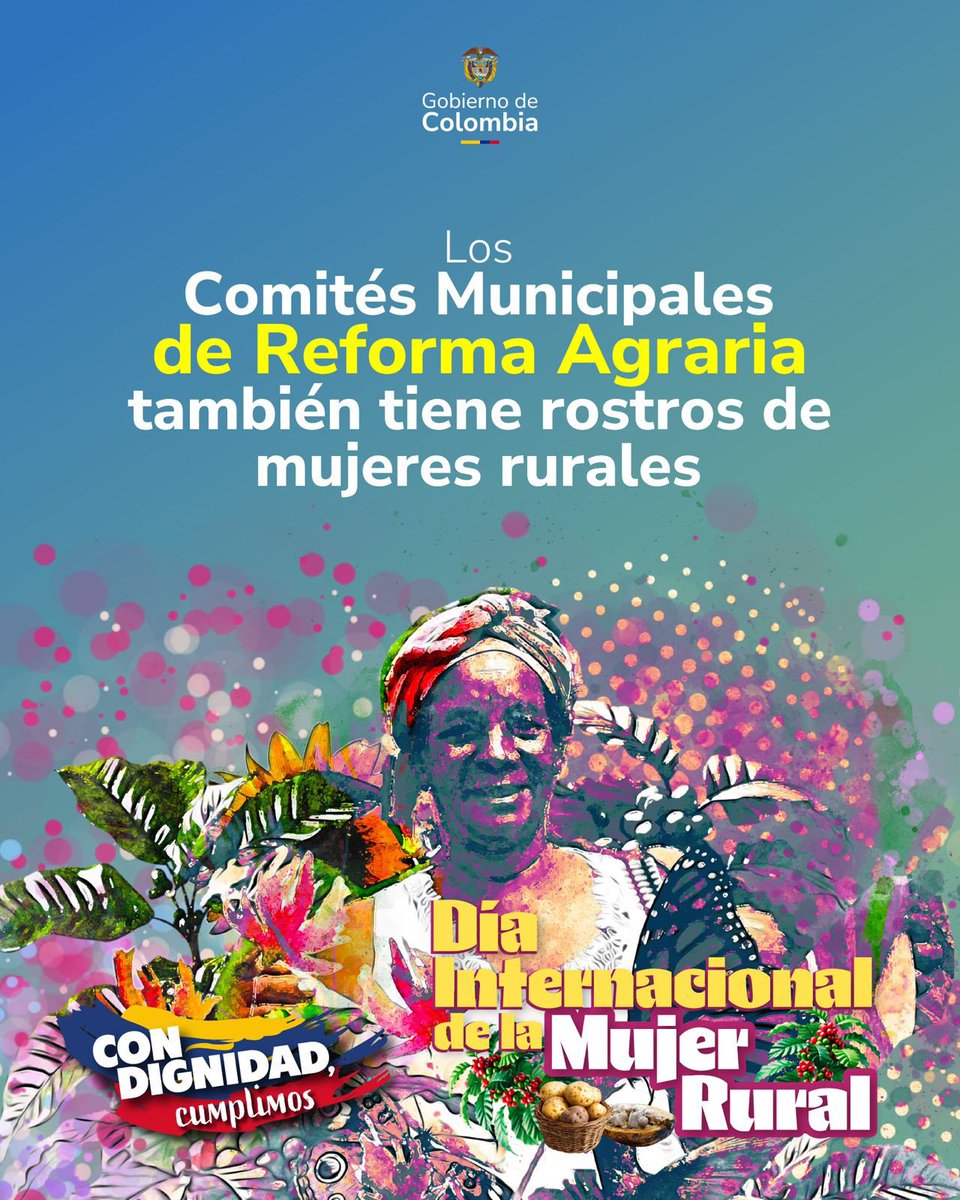 Las Mujeres Rurales son #GuardianasPorLaVida, cosechan un mejor futuro para sus vidas, sus familias y sus territorios. 💚