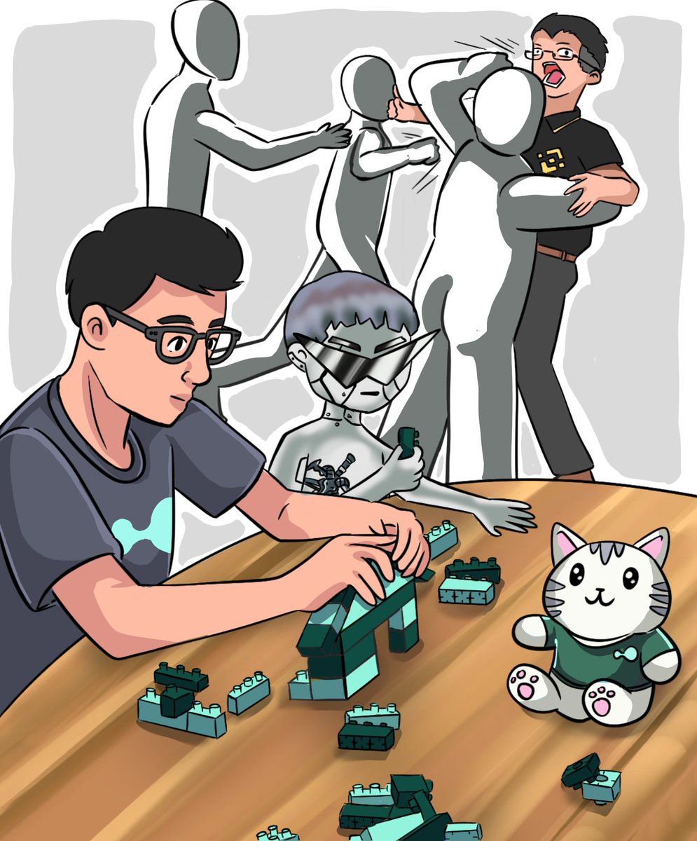 my founder is building a house for all finance, your founder is getting jumped by everyone.