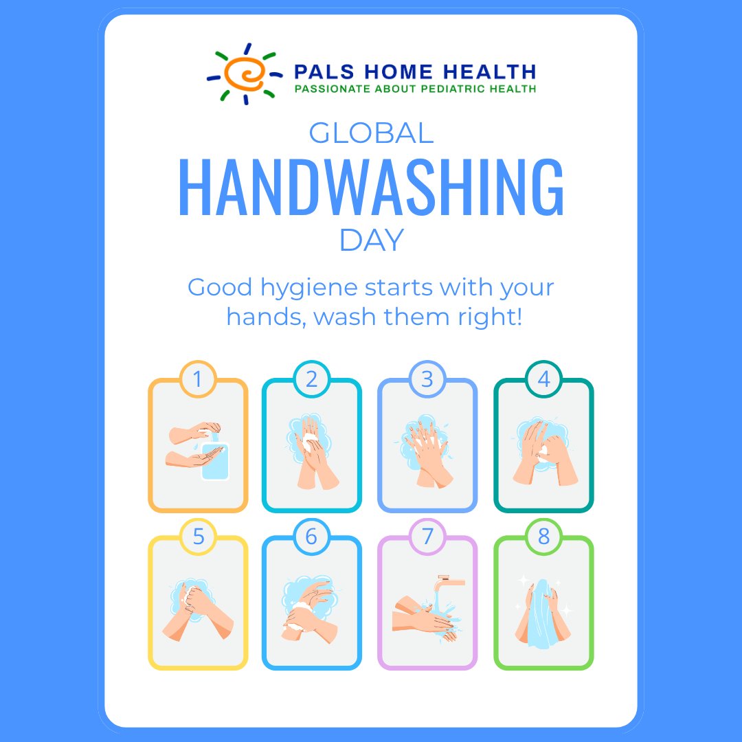 PALSHomeHealth's tweet photo. Happy Global Handwashing Day! Today, let's celebrate the joy of clean hands and bright smiles!  Together, we're spreading health and happiness one wash at a time.

#PALSFamily #GlobalHandwashingDay https://t.co/asjptzOOl5