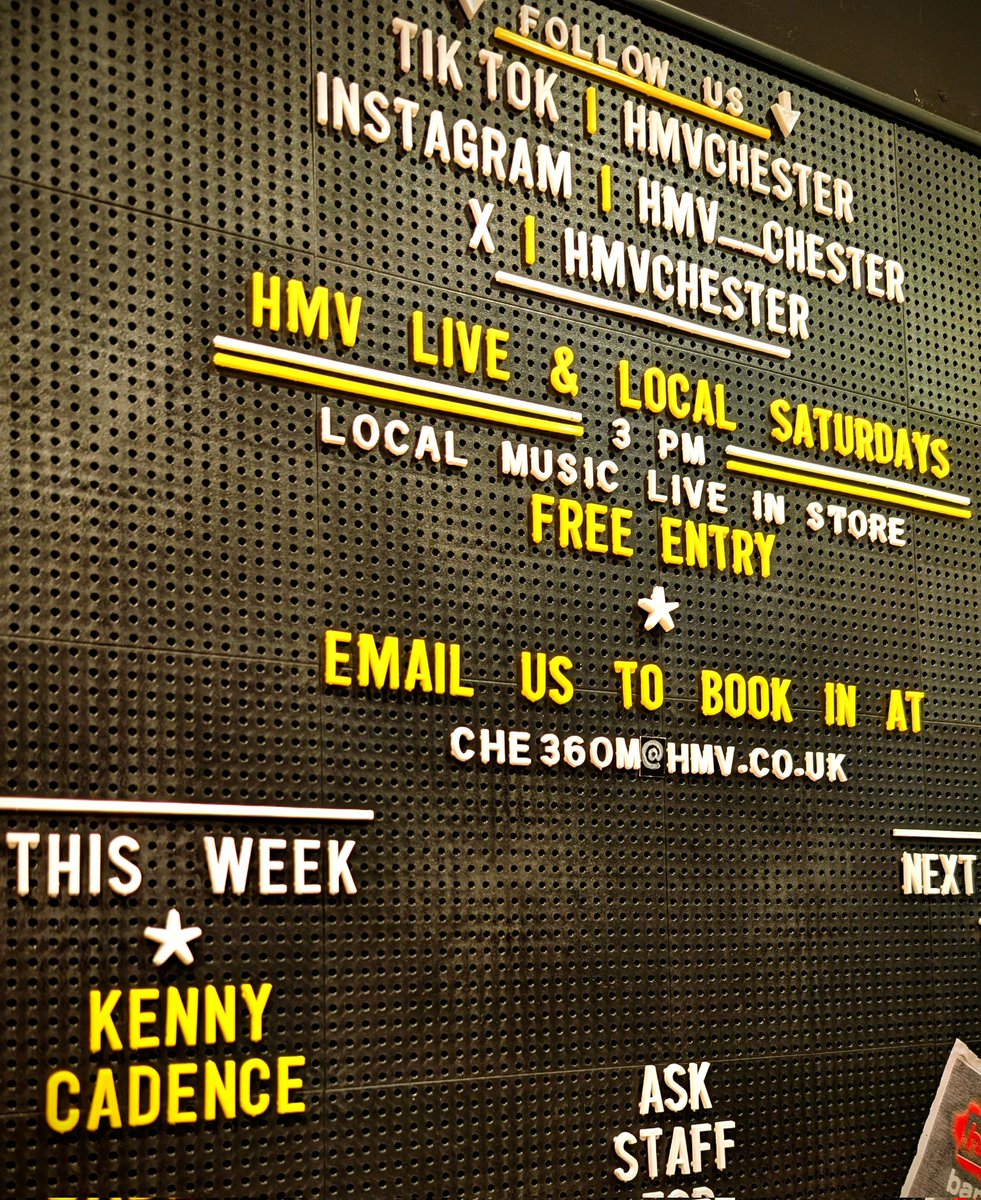 hmv Chester tweet media