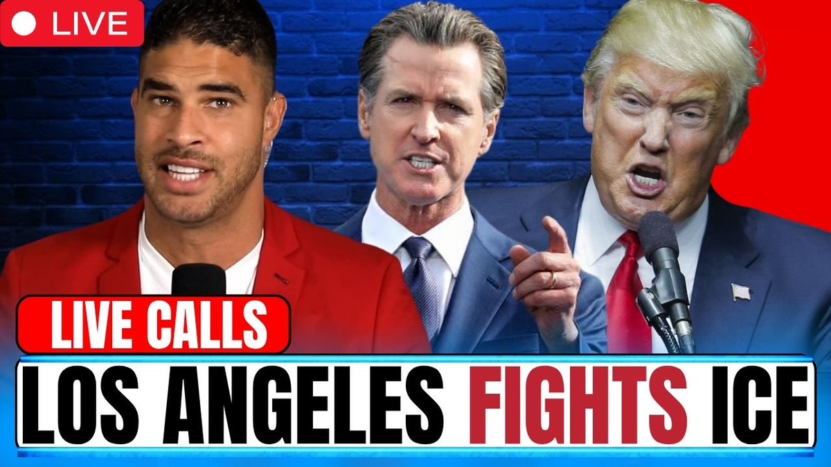 BREAKING: ICE RAIDS strike Los Angeles in state of emergency as the Trump vs Newsom battle continues. WATCH LIVE at 10am est 🎙️ #trump #newsom #politics #ice

youtube.com/live/4Xez508Eo…