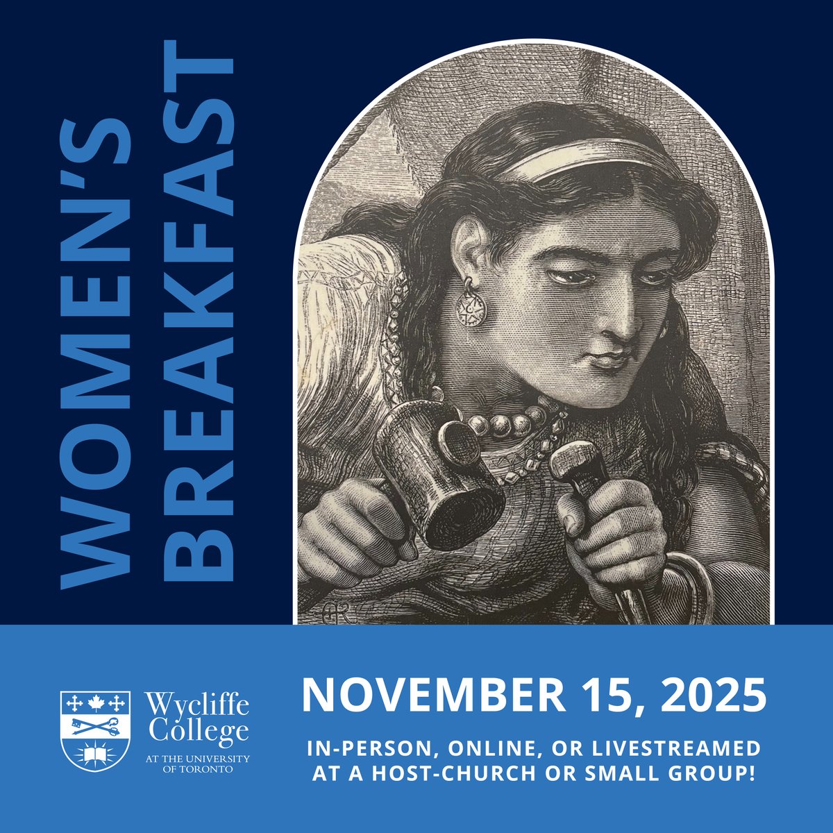 "Women confronting Old Testament violence - then and now." 
Professor of Old Testament Dr Marion Taylor and the Rev. Dr Lissa Wray Beal explore how women have dealt with the issue of violence in the Old Testament narrative - historically, and today. wycliffecollege.ca/womensbreakfast