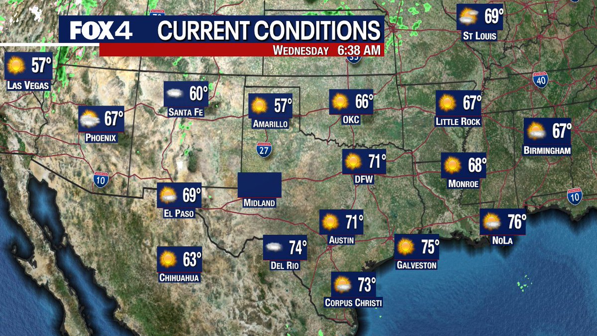 Currently across the region... #fox4weather #txwx