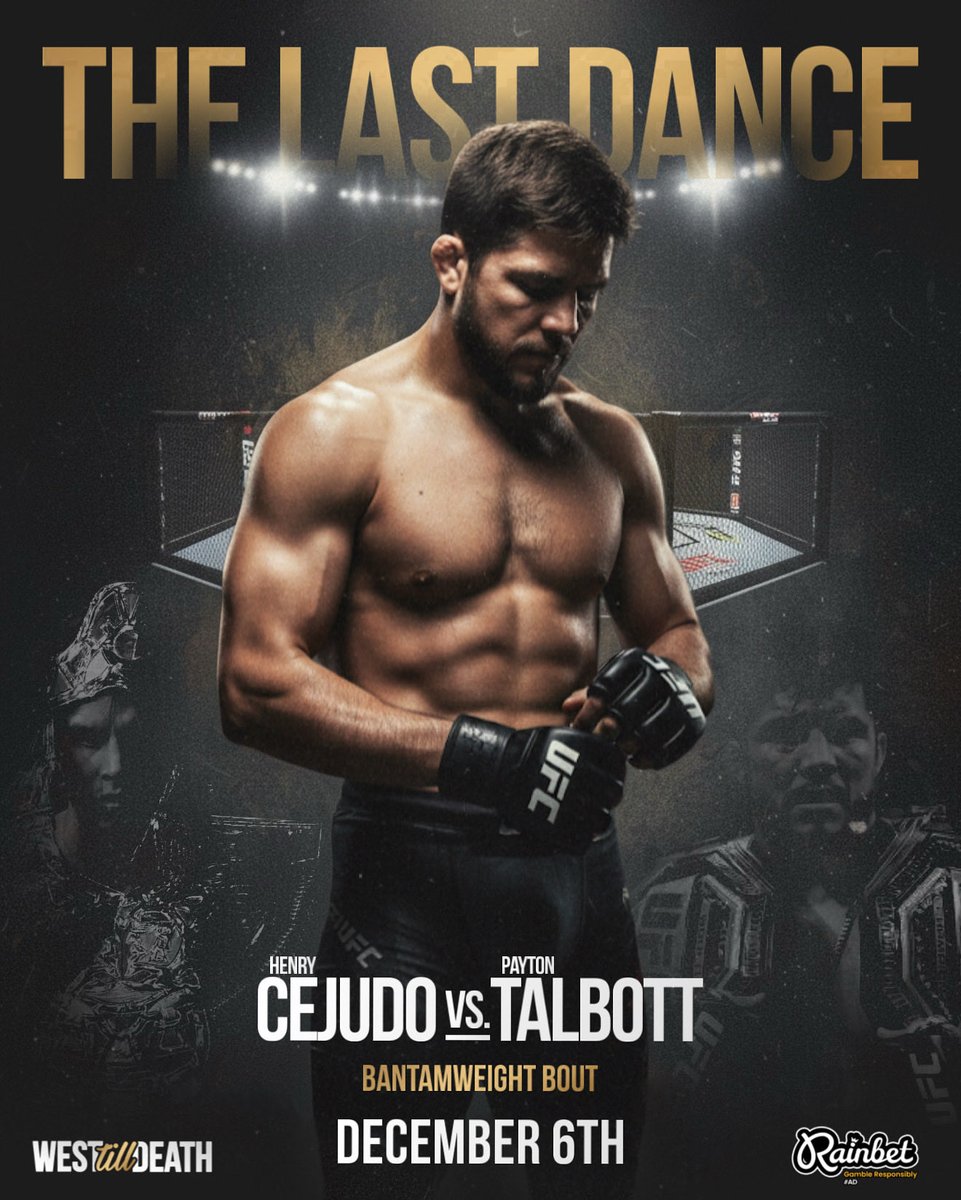 West Till Death (@westtilldeath) on Twitter photo 🚨 Henry Cejudo has stated his next fight will be his last fight in the #UFC… 2 Division Champion… What an honor for Payton Talbott to be selected as his ‘Last Dance’. #UFC323 <a href="/HenryCejudo/">Henry Cejudo</a>
#henrycejudo 🚨 Henry Cejudo has stated his next fight will be his last fight in the #UFC… 2 Division Champion… What an honor for Payton Talbott to be selected as his ‘Last Dance’. #UFC323 <a href="/HenryCejudo/">Henry Cejudo</a>
#henrycejudo