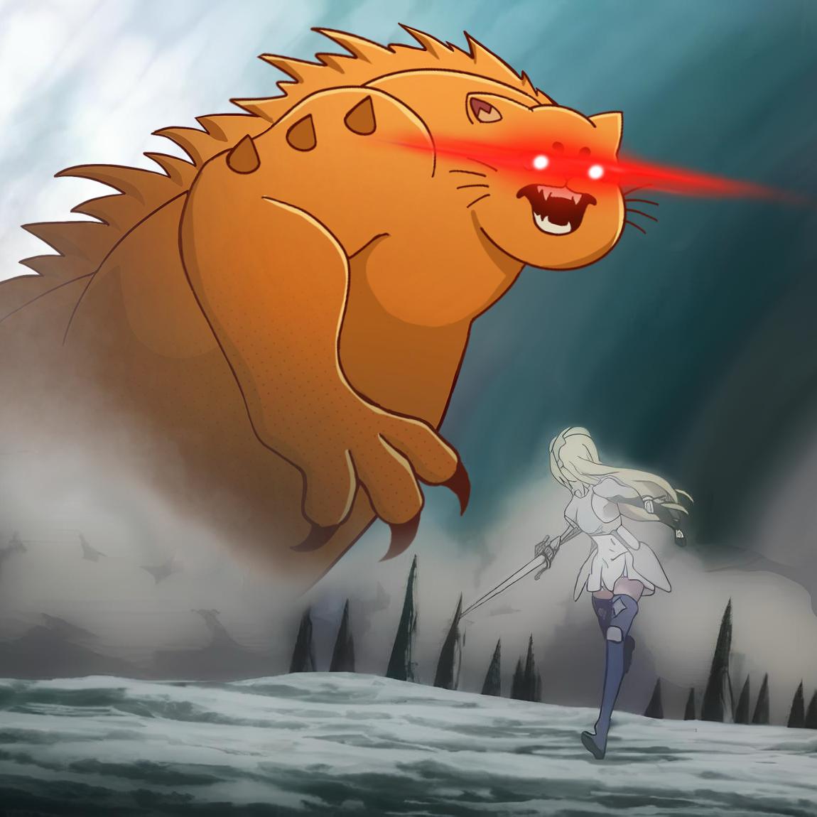 CatzillaToken's tweet image. Run girl. CATZILLA is at it again with his red lazer eyes 👀💥

BEWARE
ଲ(ⓛ ω ⓛ)ଲ

Trade $CATZILLA:

raydium.io/swap/?inputMin…

catzilla.meme