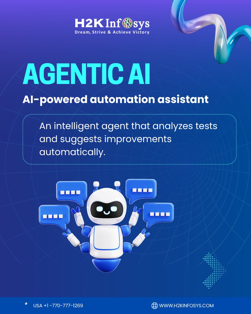 h2kinfosys's tweet image. 🌟 What is Agentic AI in Tricentis Tosca?
👉h2kinfosys.com/courses/tosca-…
+1 770-777-1269 | training@h2kinfosys.com
#AgenticAI #Tosca #Tricentis #AITesting #TestAutomation #SoftwareTesting #QualityAssurance #DigitalTransformation #AutomationEngineer