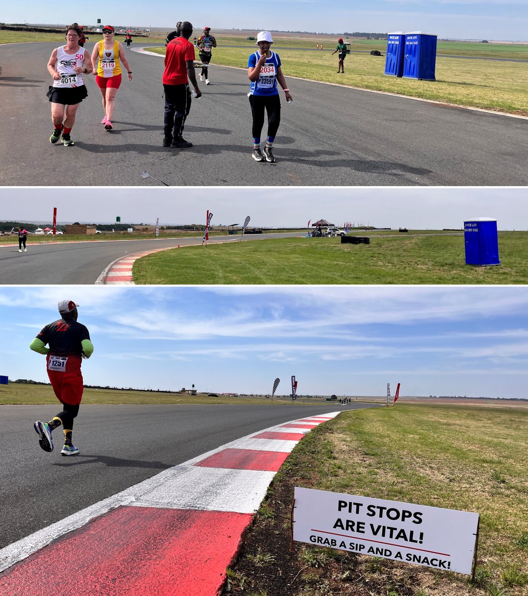 Pit Stops are indeed vital during marathons but when it comes to urgently pulling into the pits, I am more of a "drop and go" than a "sip and snack" customer. For the record, I was on a one-stop strategy during the #RedStarMarathon. 

#RunSouthAfrica