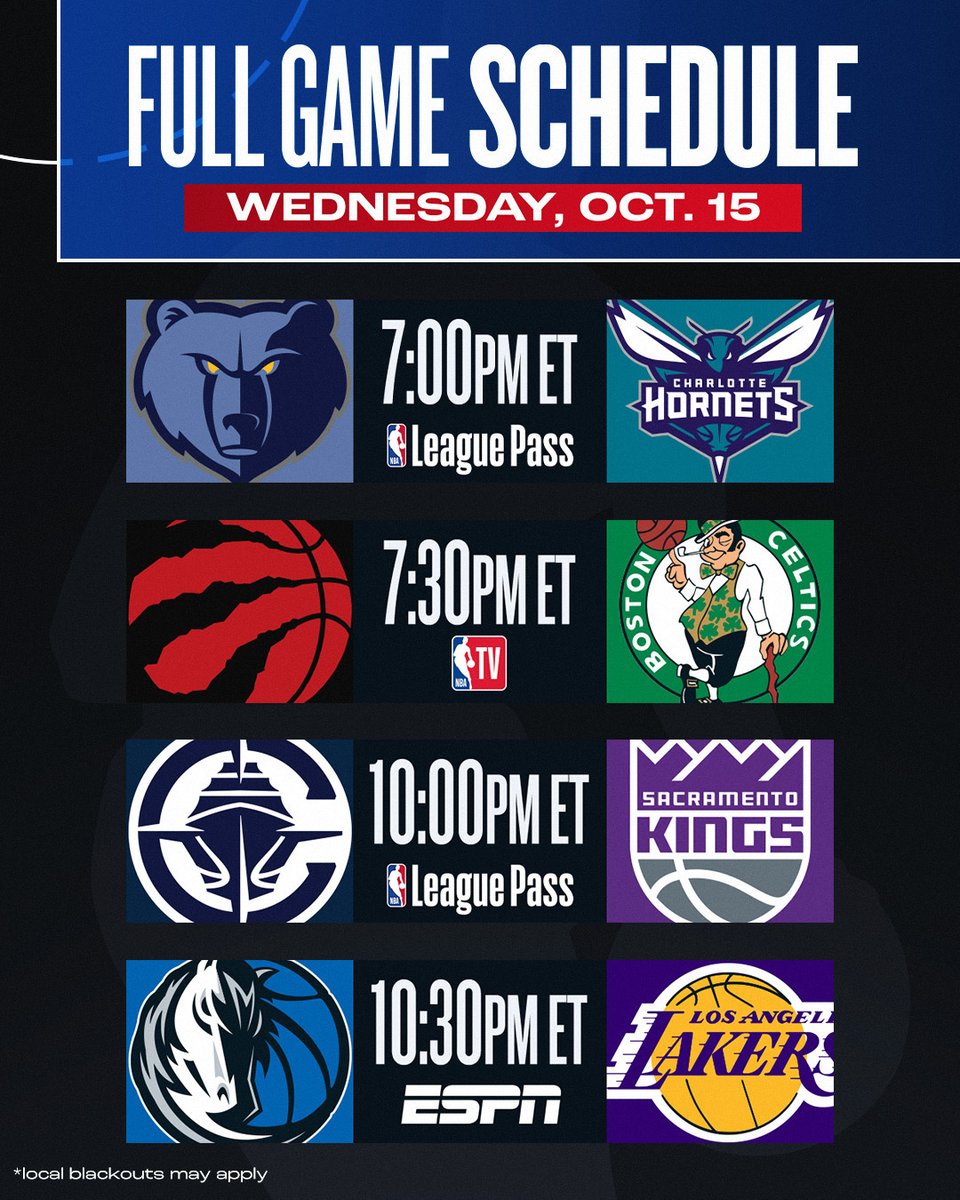 MAVERICKS vs. LAKERS on ESPN headlines tonight's 4-game slate!

📺 ESPN, NBA TV, NBA League Pass
➡️ smart.link/h6st1n3k2q9sp