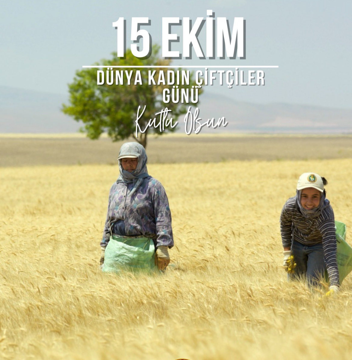 Tarlada, bahçede, üretimin her aşamasında alın teriyle var olan kadın çiftçilerimize sonsuz teşekkürler.