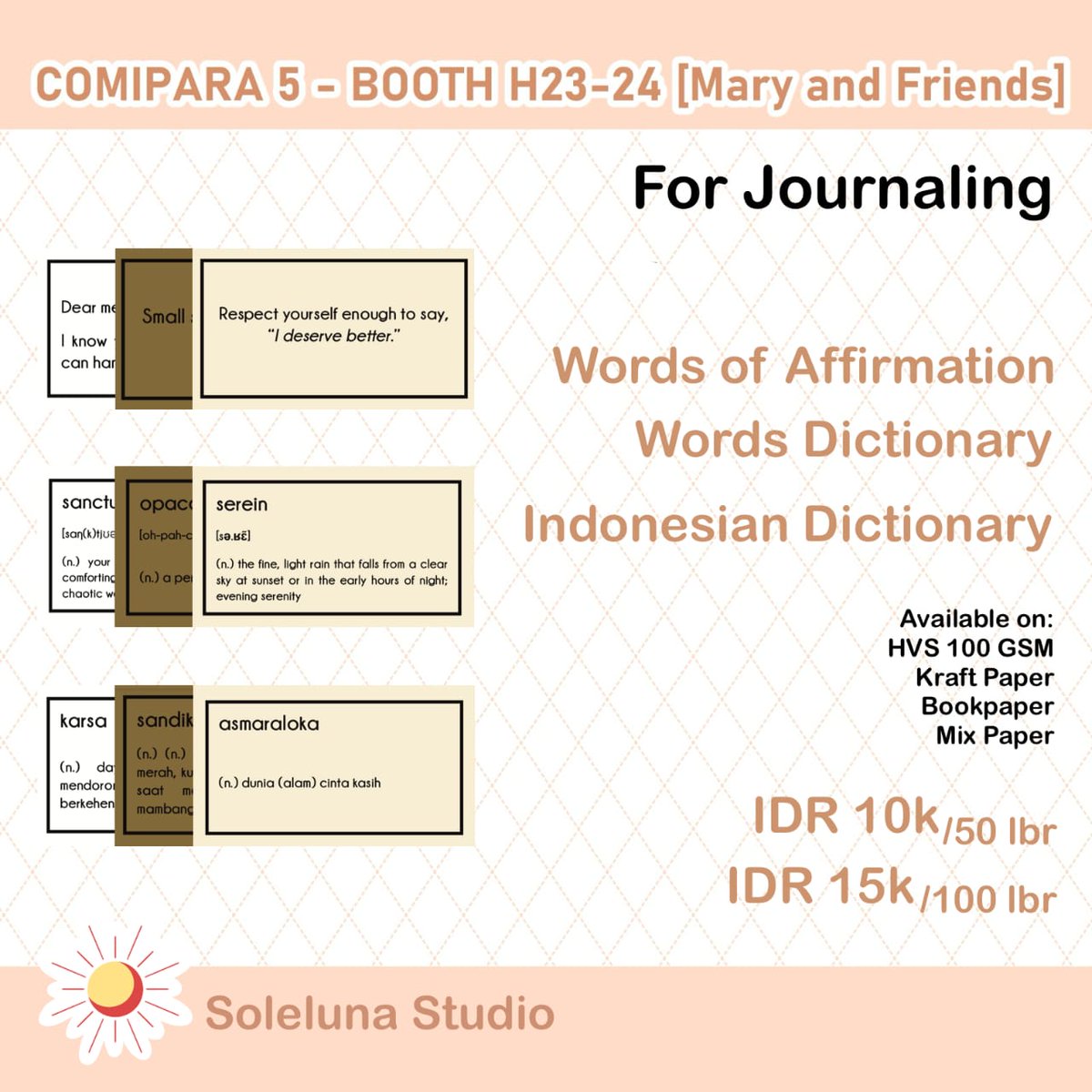 chutopiaaa's tweet image. Hai, aku as illustrator untuk @YourSoleluna
Mampir ya ke booth kami

🗓️: 18-19 Oktober 2025
📍:JEC
⭕: Mary and Friends (H23-24)

[ ❤️ and 🔁 are much appreciated, thankyou]

#comipara5catalogue #comipara #comicparadise