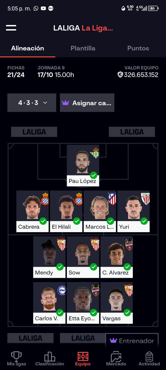 CesarMo93116726's tweet photo. @FantasyTillo @JornadaPerfecta @DonQuijoteDeLaC  @ElBielsaFantasy como ven este equipo? tengo a Guliano en la banca y a Leo Román https://t.co/DlKodYBTbs
