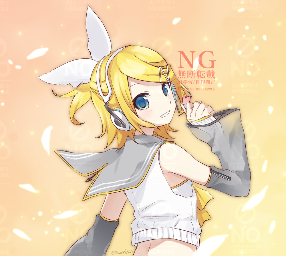 鏡音リン 「カバー動画用に描いた鏡音リンNT」|スだちのイラスト