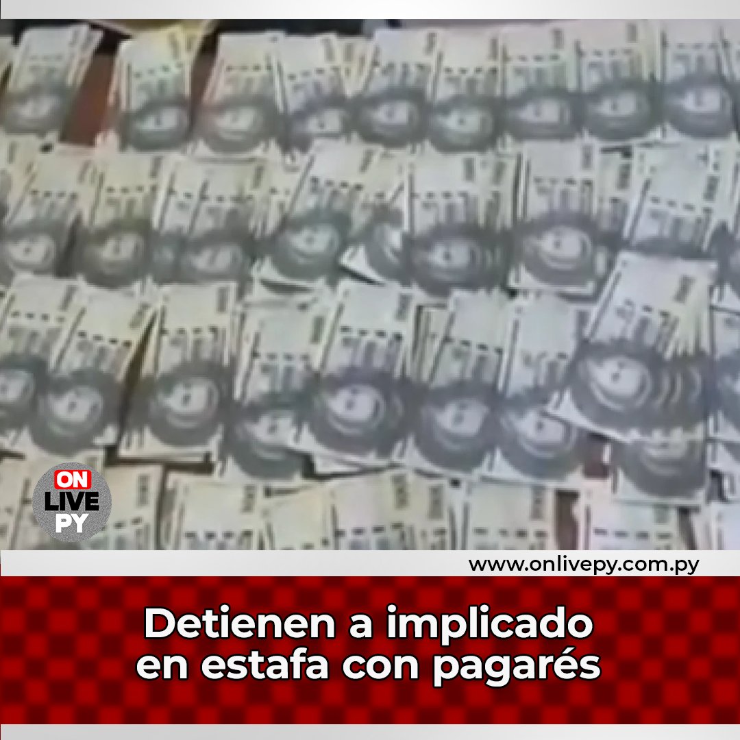 onlivepy's tweet image. La Policía arrestó a un hombre acusado de integrar una red de estafas con pagarés y crear una empresa fantasma. Violó su prisión domiciliaria.