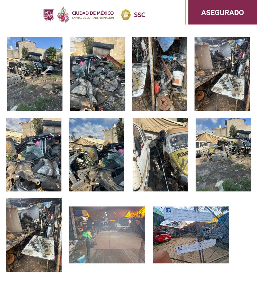 Continuamos con las acciones operativas en el marco de la Estrategia de combate al Robo de Vehículos y Autopartes; en <a href="/XochimilcoAl/">Alcaldía Xochimilco</a>, compañeros de <a href="/SSC_CDMX/">SSC CDMX</a> y de la <a href="/FiscaliaCDMX/">Fiscalía CDMX</a>, ejecutaron una orden de cateo donde fueron detenidos dos hombres. 

El predio intervenido era