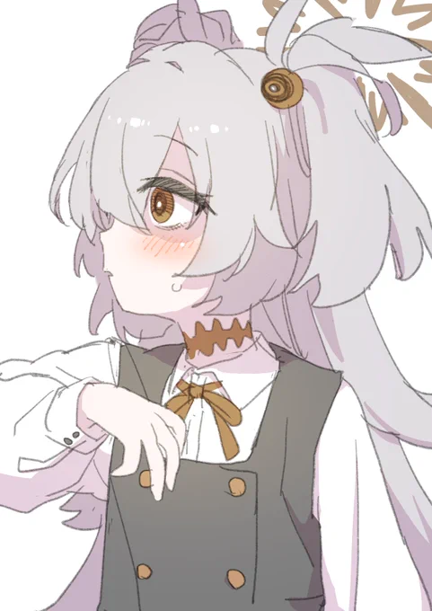 照れ板垣カノエさん。