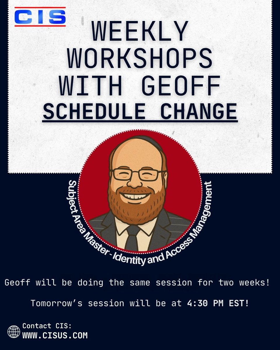 ComputerIntSvc's tweet image. Session Reminder & Time Alert for our WWWG Attendees:
We'll be diving back into the same material we covered last week (PWNotify), giving you a perfect opportunity for review, deeper questions, or catching up if you missed it!
Tomorrow's session will be held at 4:30 PM EST ->…