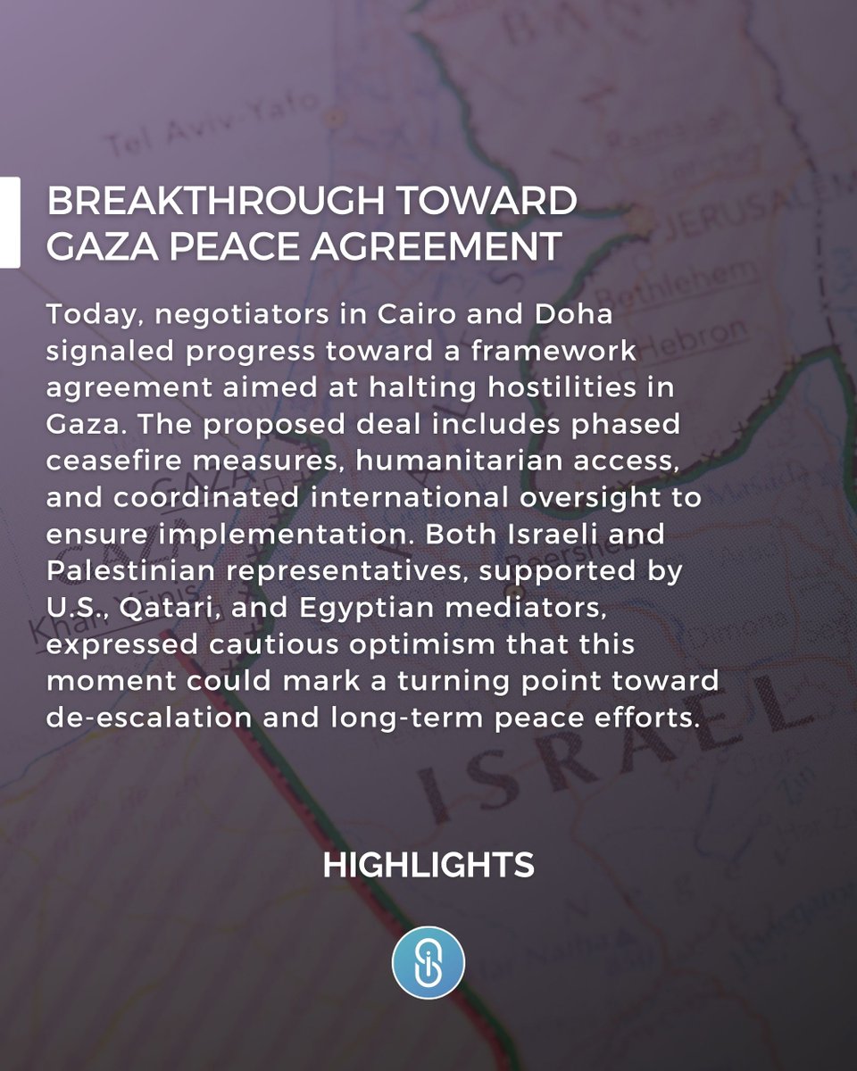 strategy_int's tweet image. Breakthrough Toward Gaza Peace Agreement

#strategyinternational #highlight #gazapeacetalks #middleeastdiplomacy #conflictresolution