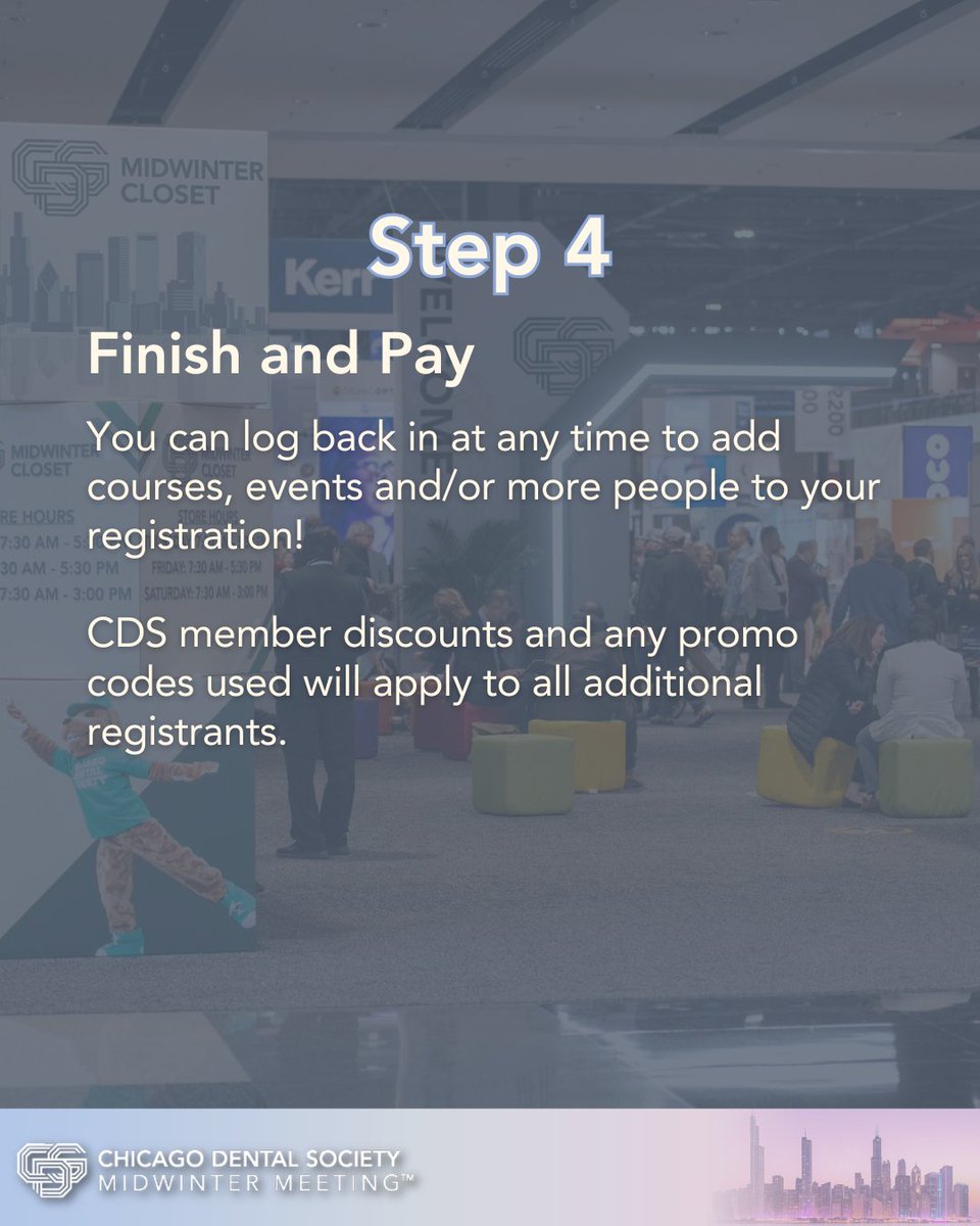 Registration for the 2026 #MidwinterMeeting opens on Nov. 3, and we’ve streamlined the process to make registering faster and easier for you and your team. Swipe ⏩ for a step-by-step guide to help you prepare to register using the new system! #CDS26 #MWM26 #dentists