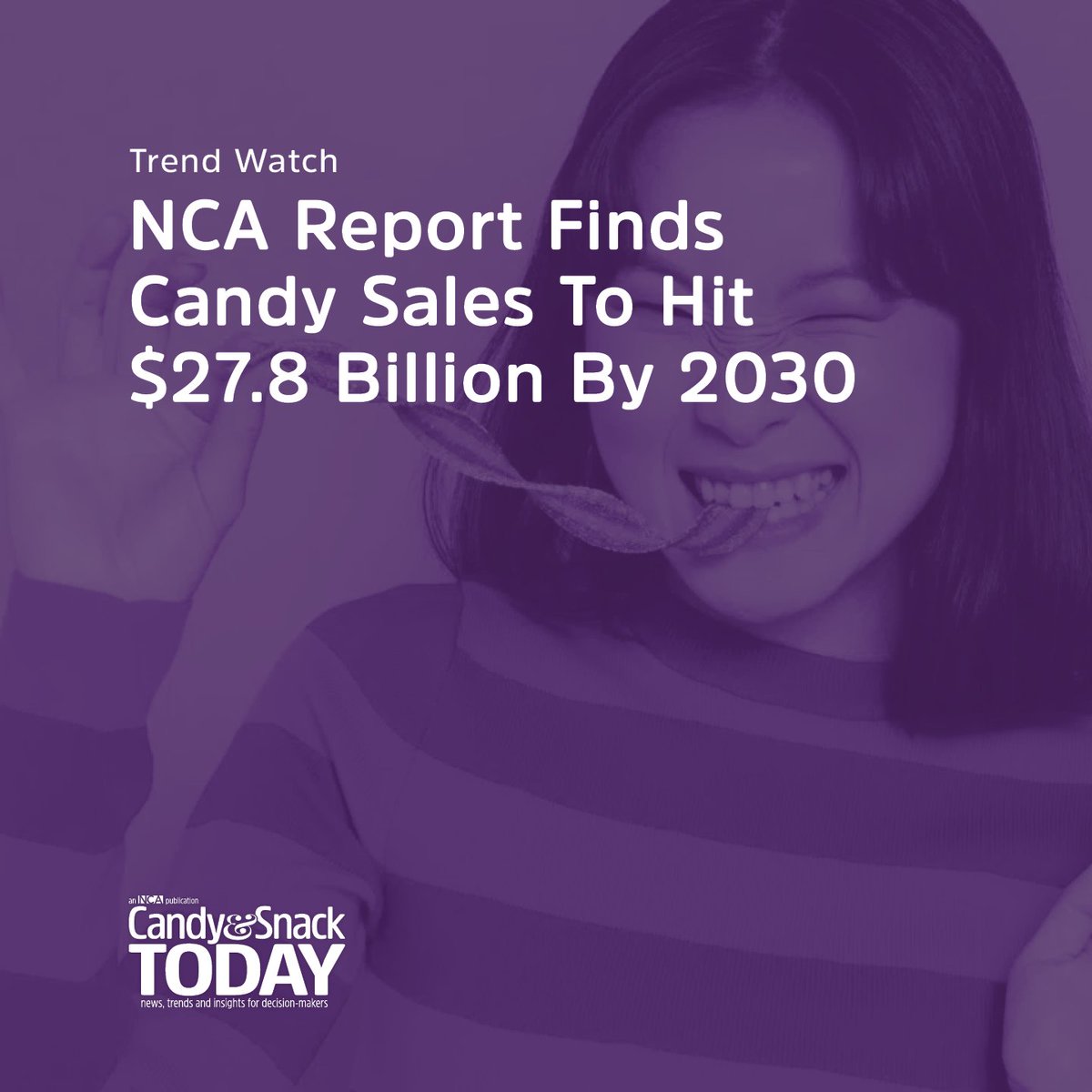 NCA’s newly released Getting to Know Candy Consumers 2025 report reveals that non-chocolate candy sales in measured channels generated $12.9 billion in the past year, representing one-third of all U.S. confectionery sales.

Read more: candyusa.com/cst/nca-report…