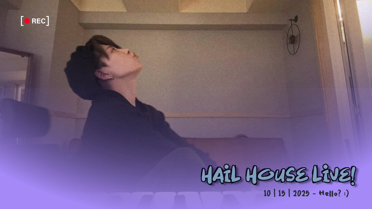 ㅤ

       [KRONOS LIVE - 10152025]
       HAiL (해일) - Hello? :)

       NOW STREAMING #HelloHAIL

      #GHArtists_HAIL #GoldenHOUR_HAIL

ㅤㅤ