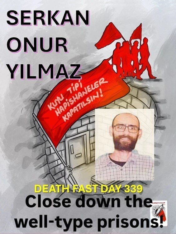 Peligra la vida de los presos políticos turcos en huelga de hambre contra el inhumano régimen de aislamiento.
El aislamiento es tortura y muerte.
Exigimos el fin de las cárceles tipo S,R,Y en Turquía.

<a href="/adalet_bakanlik/">T.C. Adalet Bakanlığı</a>