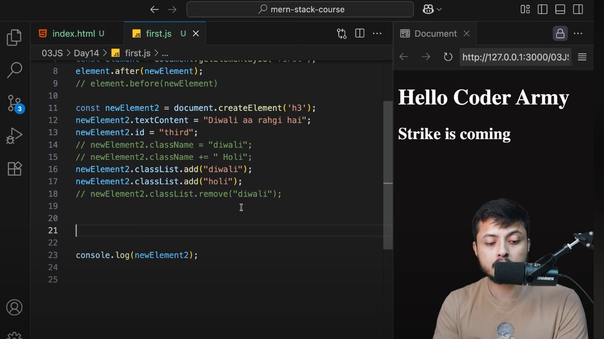 i_am_Jrdev's tweet image. Day🗓️2️⃣9️⃣ of Defence course by @rohit_negi9 @CoderArmy
Today's learning👇
🔷CRUD(Create, Read,Update,Delete) Operation in DOM using JavaScript
#WebDevelopment #WebDev #webdeveloper