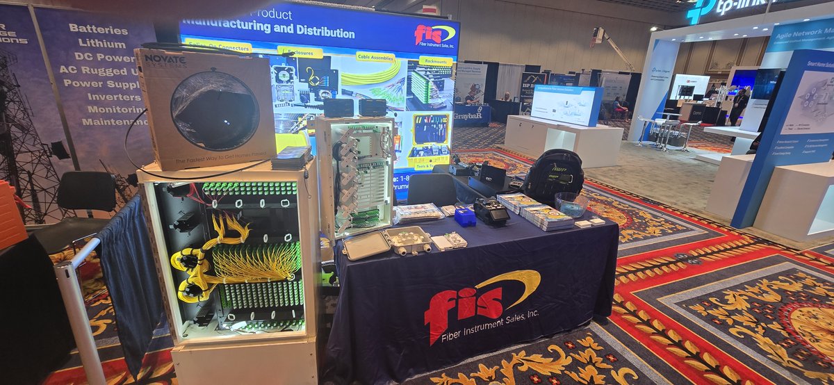 FISsales's tweet image. Here we are, in Las Vegas for the WISPAPALOOZA!
Stop by Booth #222 to see cutting-edge products, expert insights, and hands-on demos you won’t want to miss from FIS! #fiberoptics #WISPAPALOOZA #techinnovation