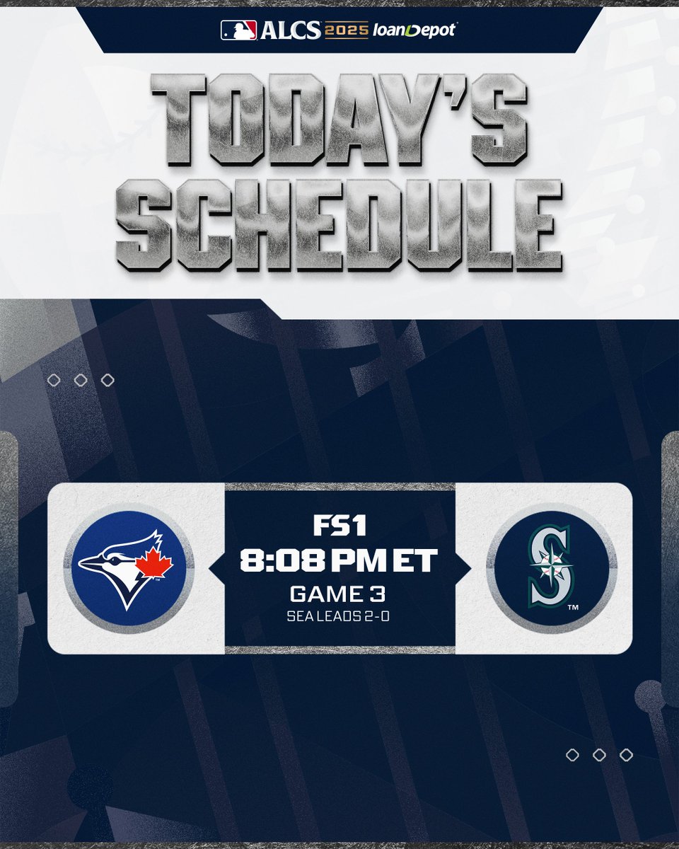 The #ALCS continues with Game 3 in Seattle! Will the <a href="/Mariners/">Seattle Mariners</a> take a commanding 3-0 series lead, or will the <a href="/BlueJays/">Toronto Blue Jays</a> make it 2-1?