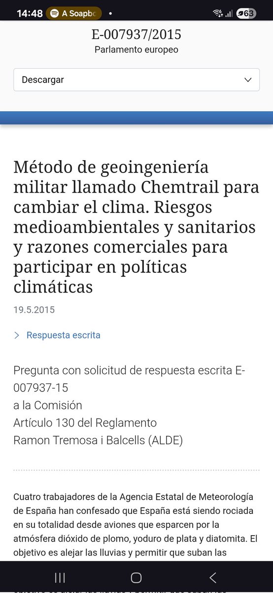 Entonces, habrá charla o no? Es un tema interesante. Incluso, ya en 2015, se preguntó en el Parlamento Europeo por un diputado catalán...Imagino que, luego, un buen cargo haría el resto.