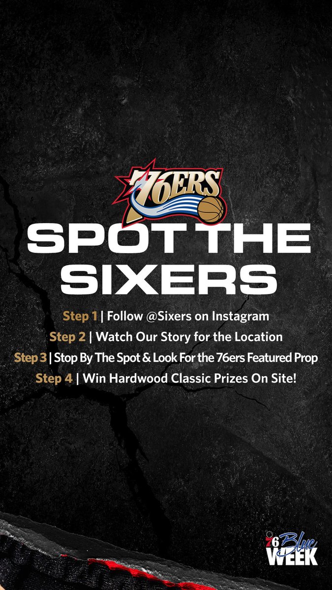 come find us out in the city today 👀

merch, tickets and more giveaways. 

location will drop on @sixers Instagram stories around 11:30am today! 