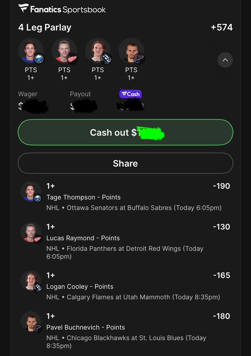 pucksnpoints's tweet photo. Small slate, one from each game
#nhl #points #GamblingX #pointsparlay https://t.co/m7dA4s7IjZ