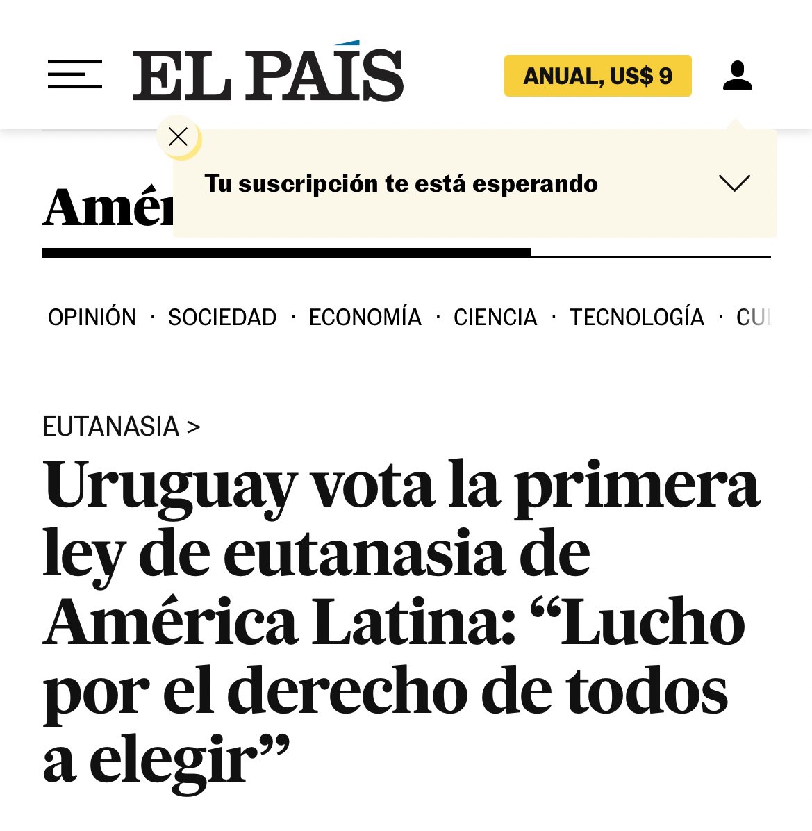 🔆 Hoy Uruguay se convertirá en el primer país de América Latina en legalizar la eutanasia.

Legislar sobre muerte digna no es promover la muerte, es respetar la autonomía y la dignidad de quienes viven un sufrimiento irreversible.