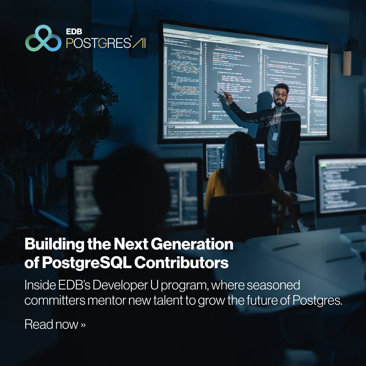 EDBPostgres's tweet image. PostgreSQL is sustained by contributors who keep learning. EDB’s new #DeveloperU program is helping more engineers gain the skills, confidence, and mentorship to contribute to core #PostgreSQL development. Read the story: enterprisedb.com/blog/barcelona…