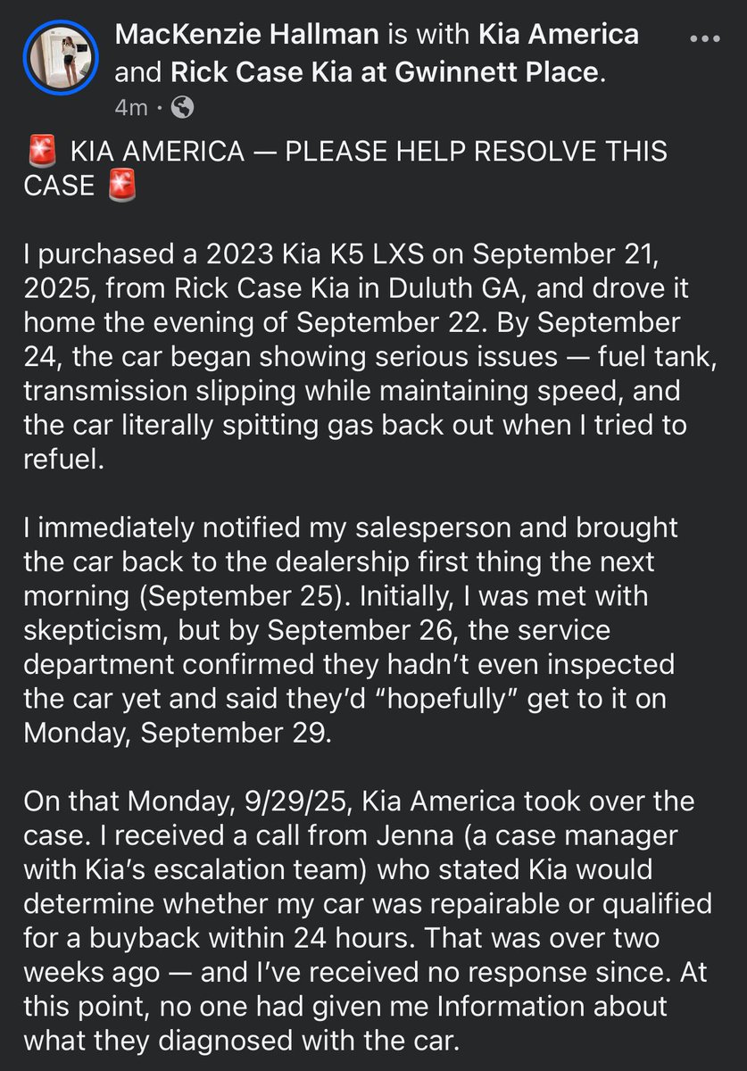 __LilMack__'s tweet photo. @Kia_Worldwide @Kia this STILL isn’t resolved!!!! https://t.co/OkFU3ACIy1