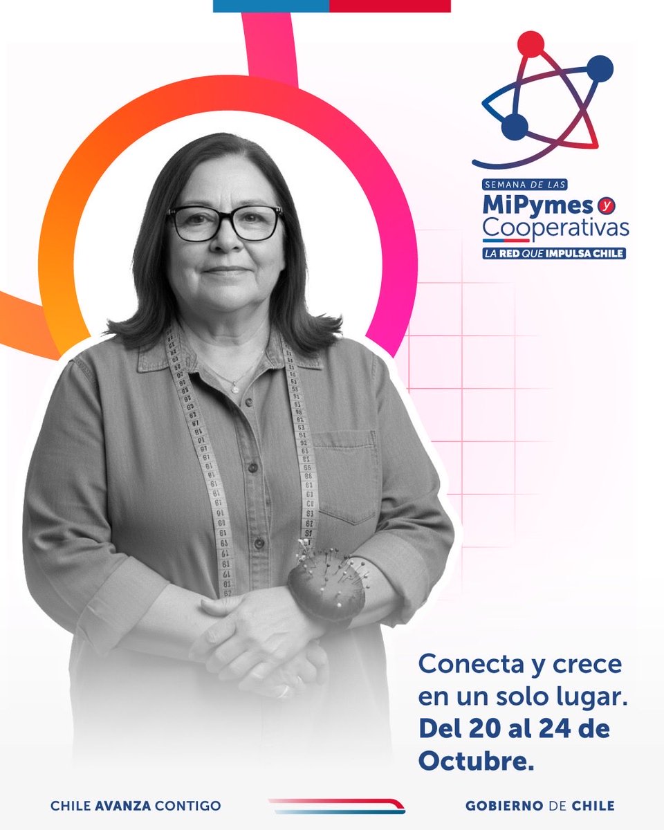 Dale a tu MiPyme o cooperativa lo que necesita para crecer con nuevas herramientas y experiencias.

Te esperamos en la Semana de las MiPymes y Cooperativas, La Red que impulsa Chile.

🗓️ 20 al 24 de octubre.
 📍 Dónde: En todo Chile
 🔗 Encuentra las actividades disponibles en