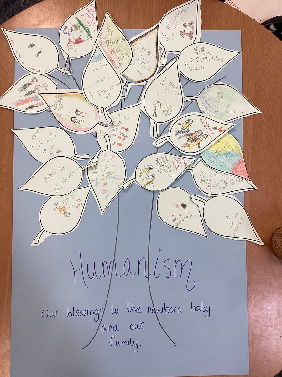 In KS1 we learnt about a Humanist naming ceremony. The children created blessings for the baby. #davenhamRE